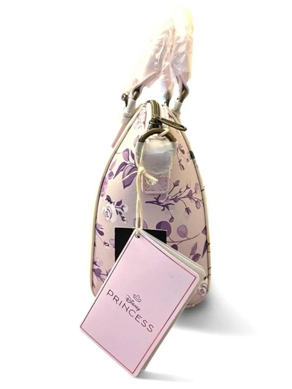 Loungefly Disney Girls Rapunzel Floral Satchel Purse Crossbody Bag Pascal NWT